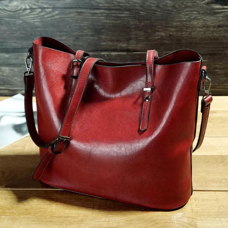 Nicole - Sac à bandoulière en cuir vintage