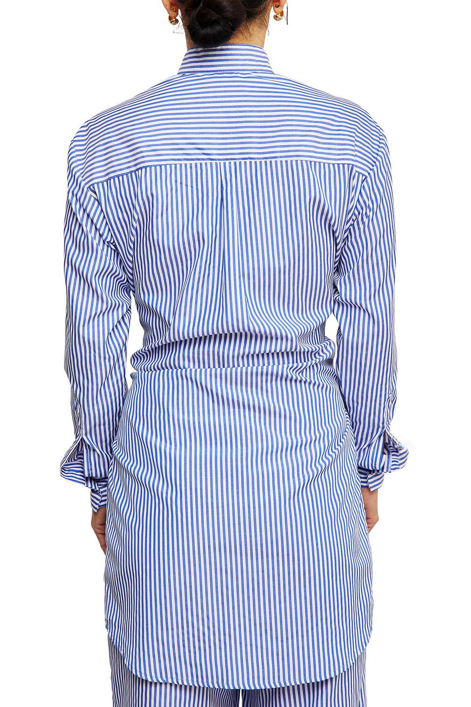 Ensemble Jupe Rayée Bleue
