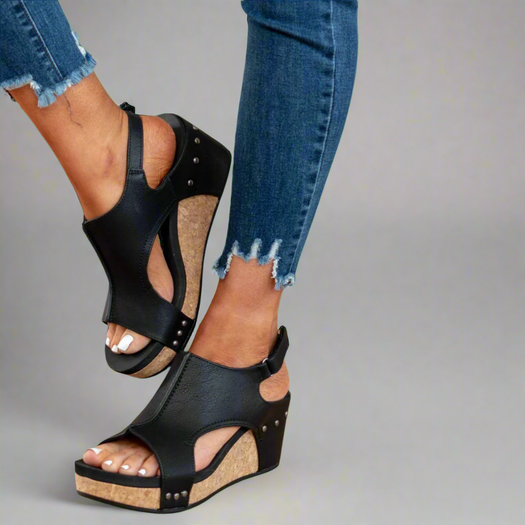 LUARYA™ - Sandales à Talon en Liège de Confort Quotidien