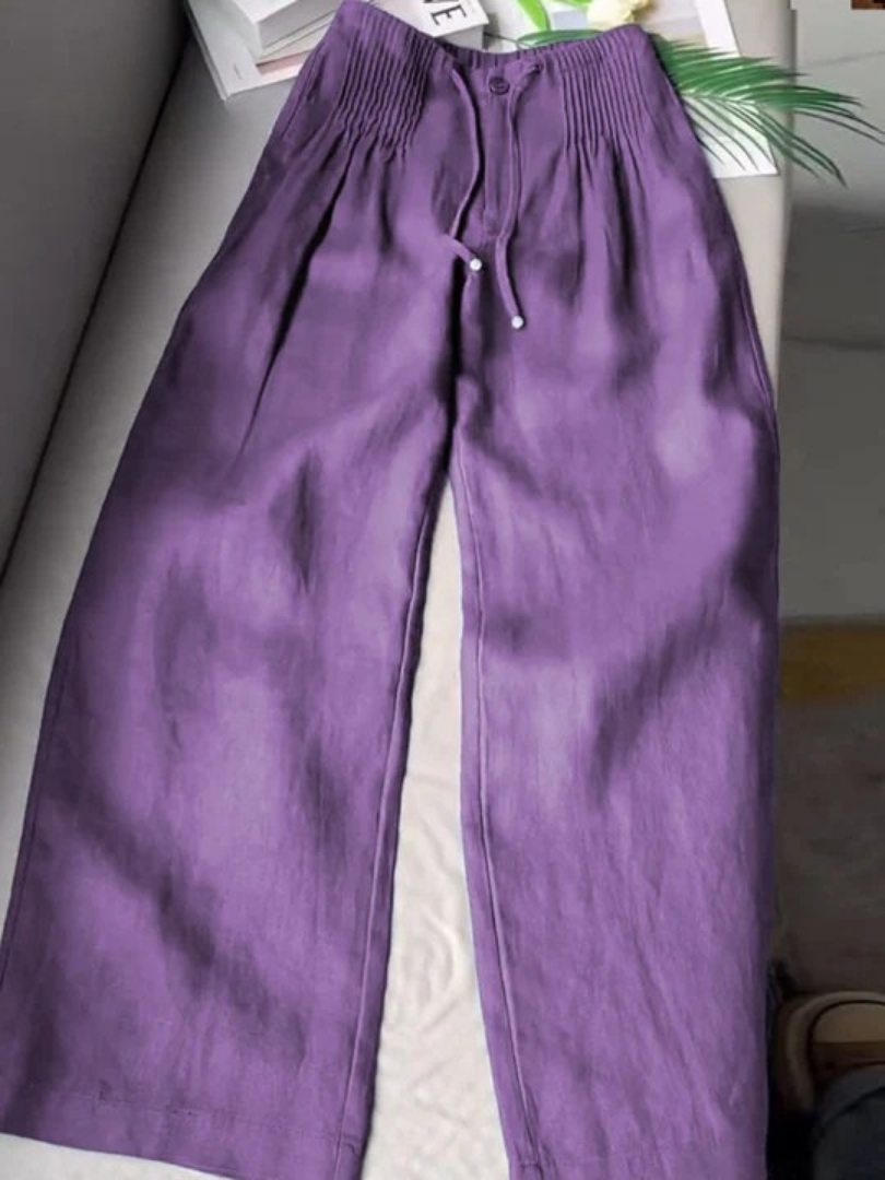 Camille | Wide-leg Linen Trousers