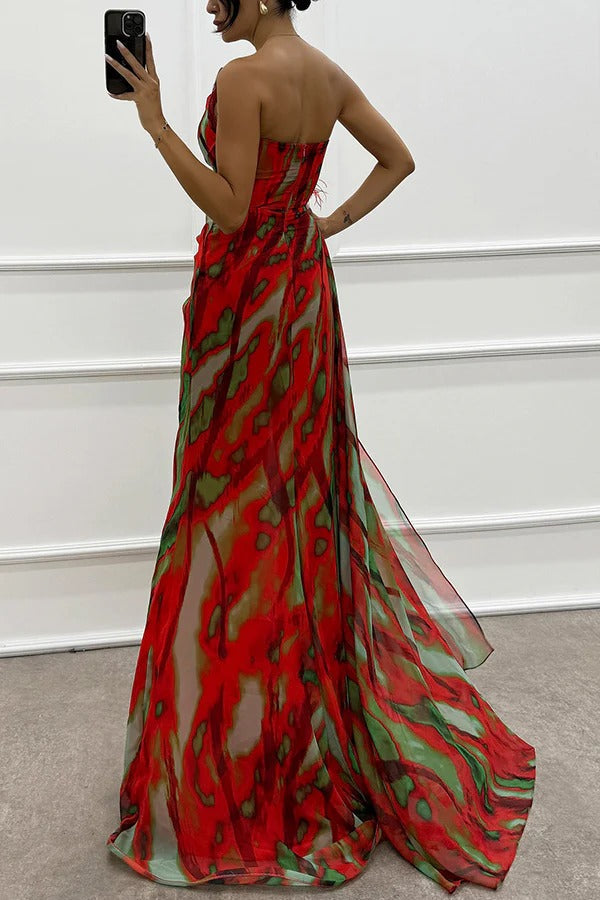 Lorna | Vibrant Draped Dress