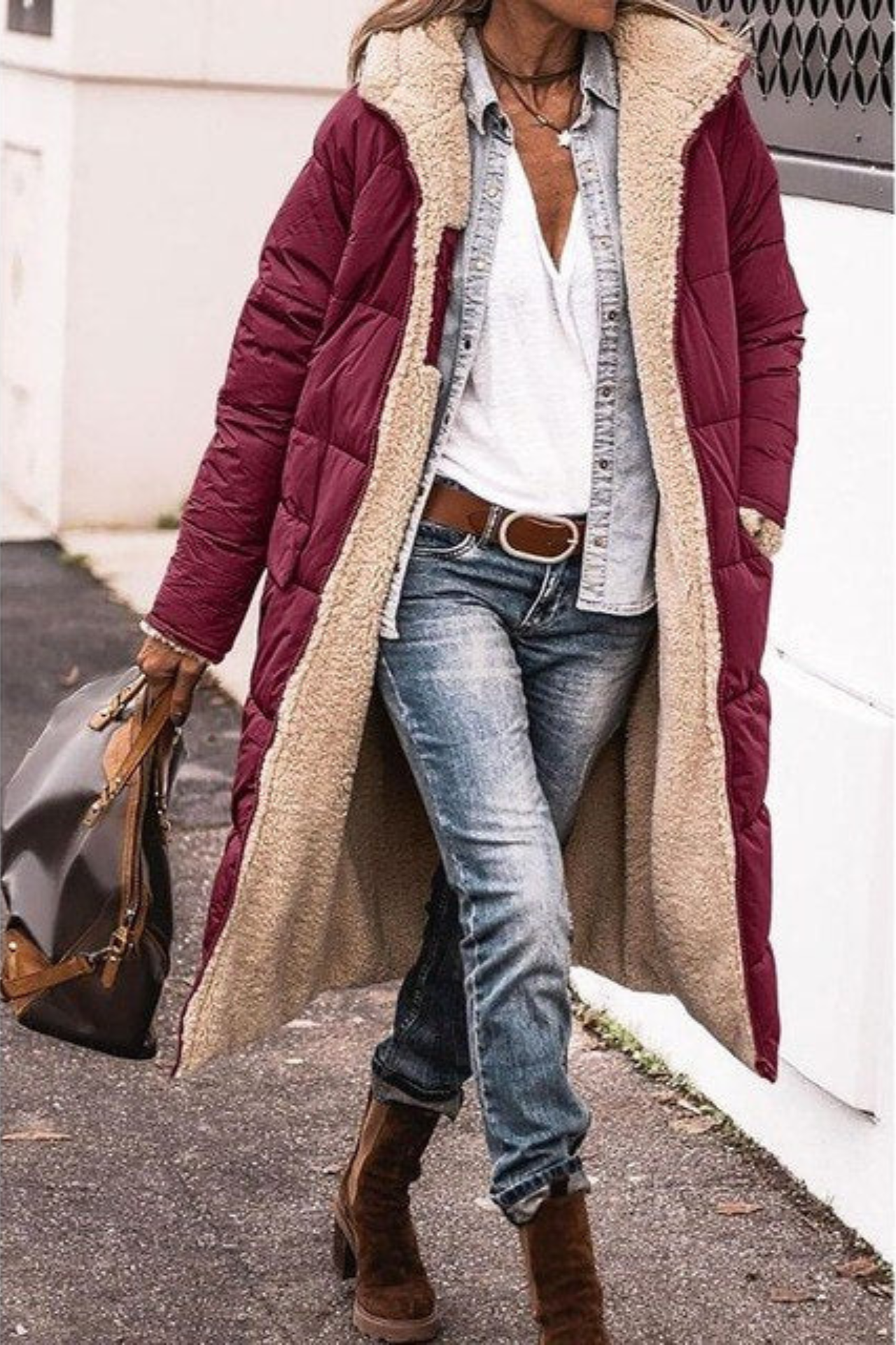 SASHA™ | Manteau Réversible Élégant