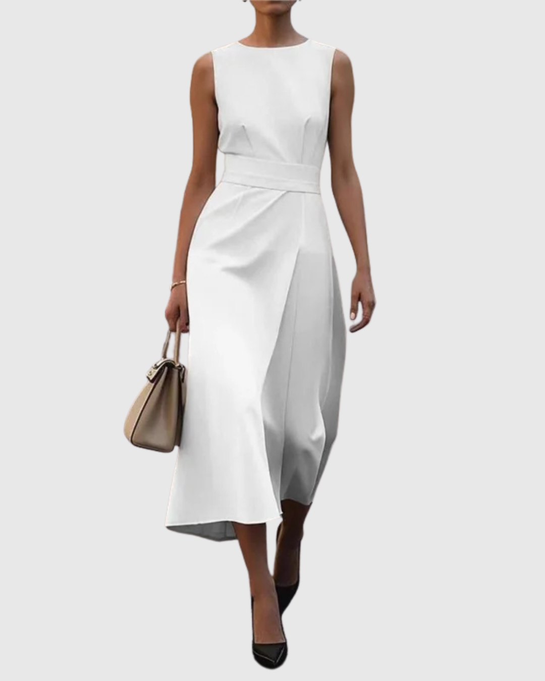 Aubrielle™ | Elegant Round Neck Dress
