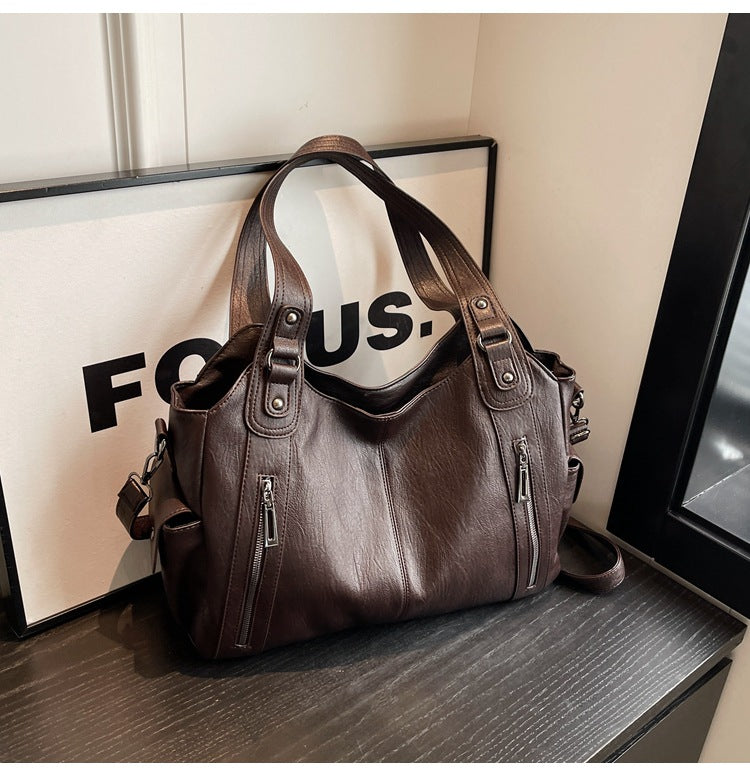 NOEMIE™ - Sac fourre-tout en cuir classique