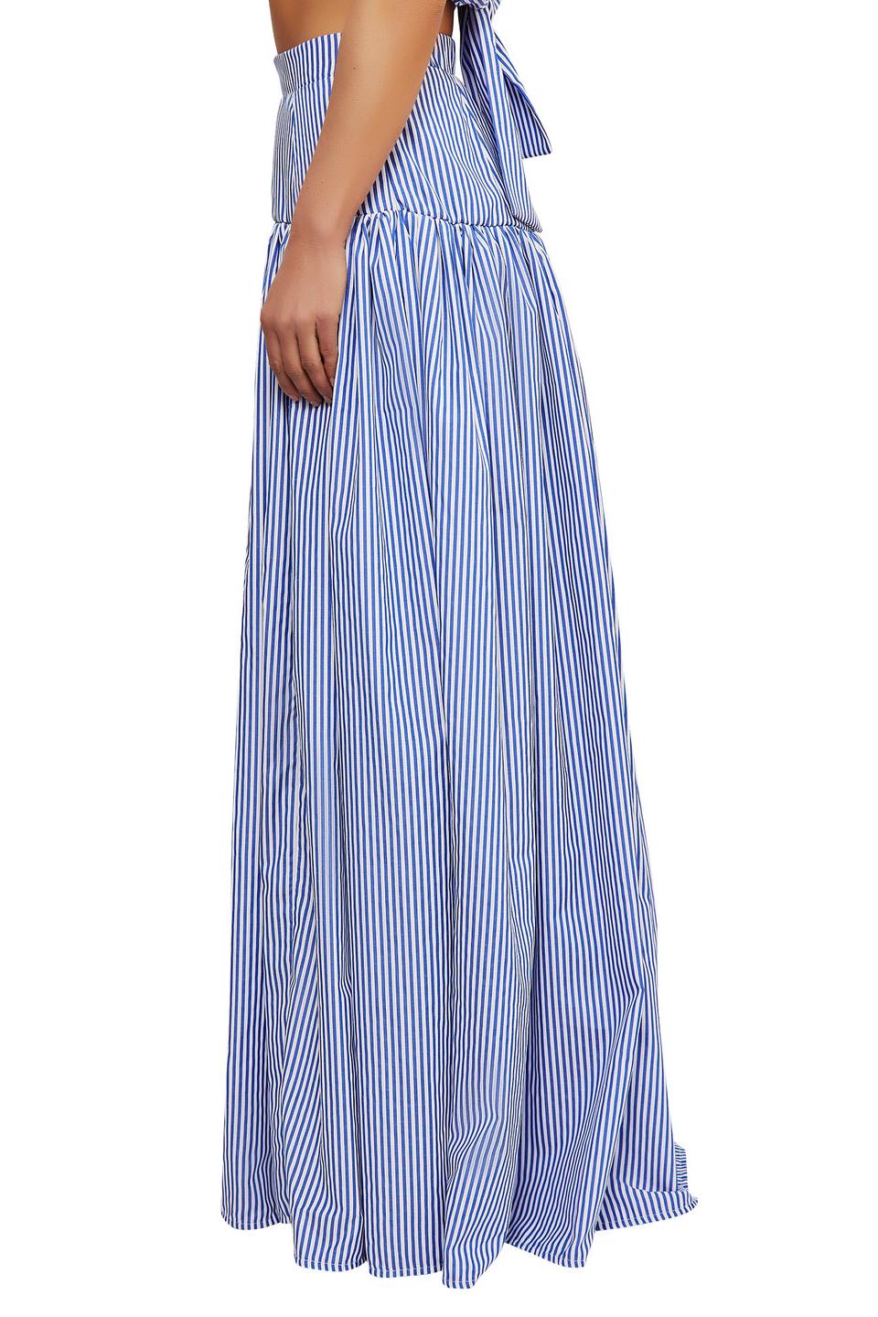 Ensemble Jupe Rayée Bleue