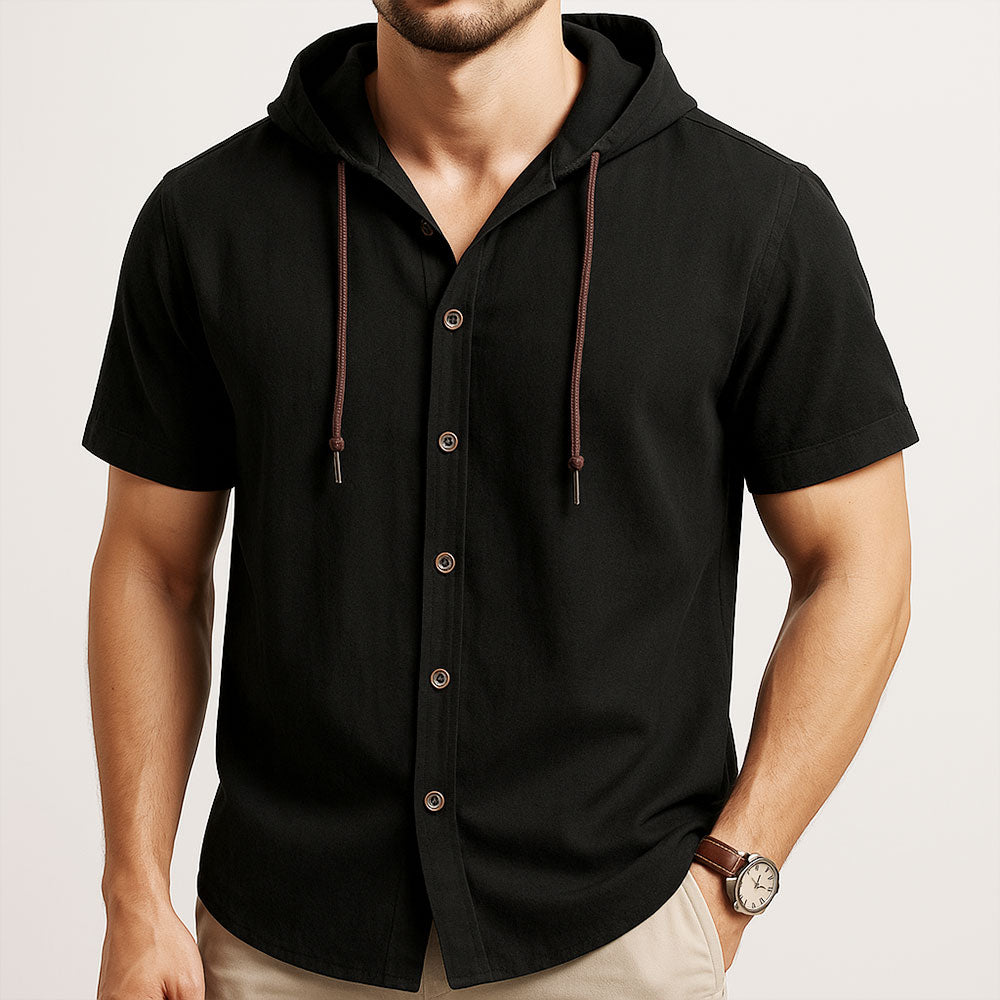 Chemise à Capuche en Lin Côte