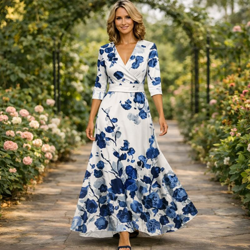 Lillian™ | Flowing Maxi Dress Wrap Style