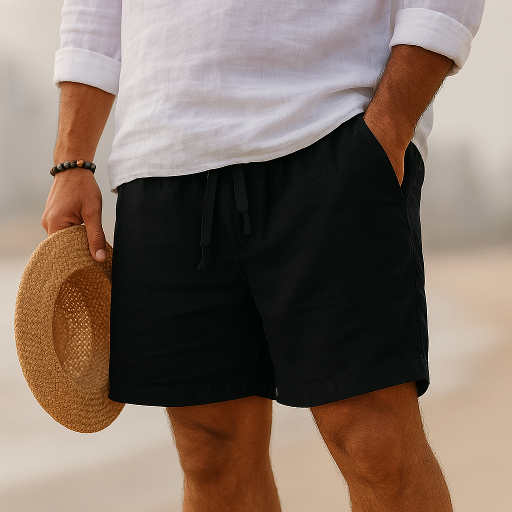 Lenoir™ | Shorts en Lin Élégants avec Taille Élastique