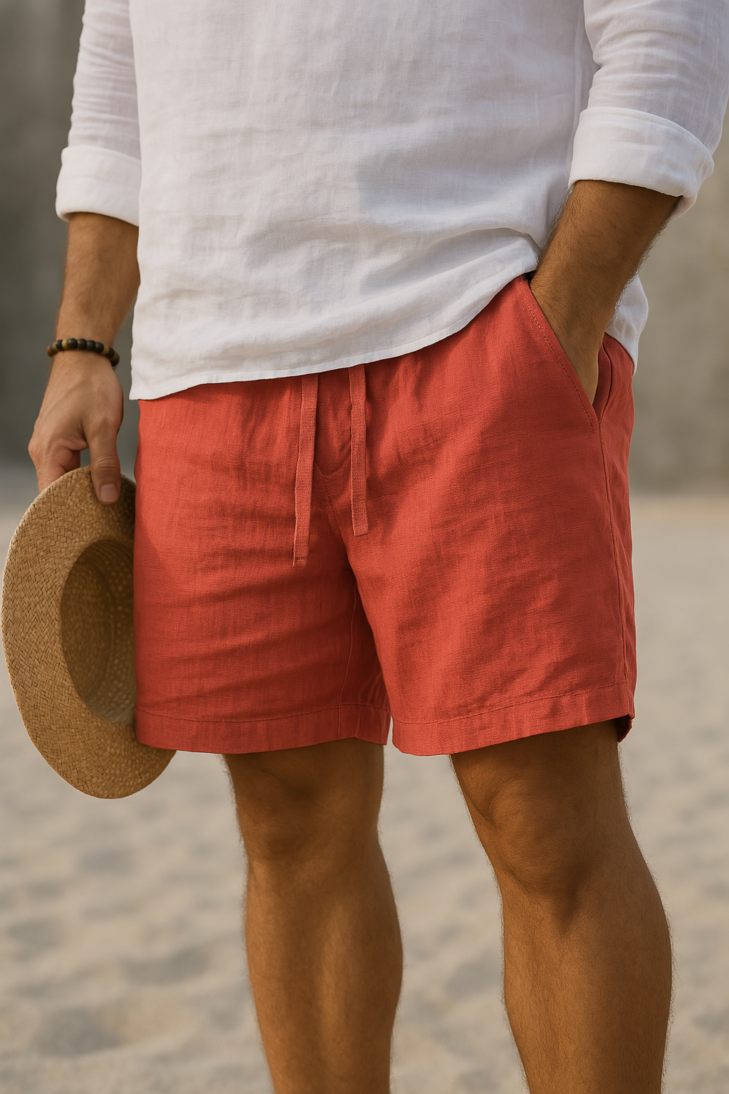 Lenoir™ | Shorts en Lin Élégants avec Taille Élastique