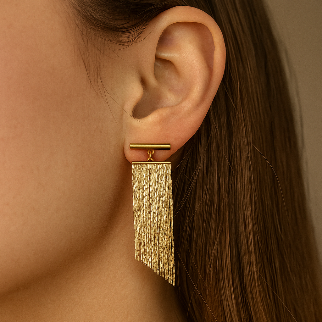 Boucles d'oreilles vintage en or
