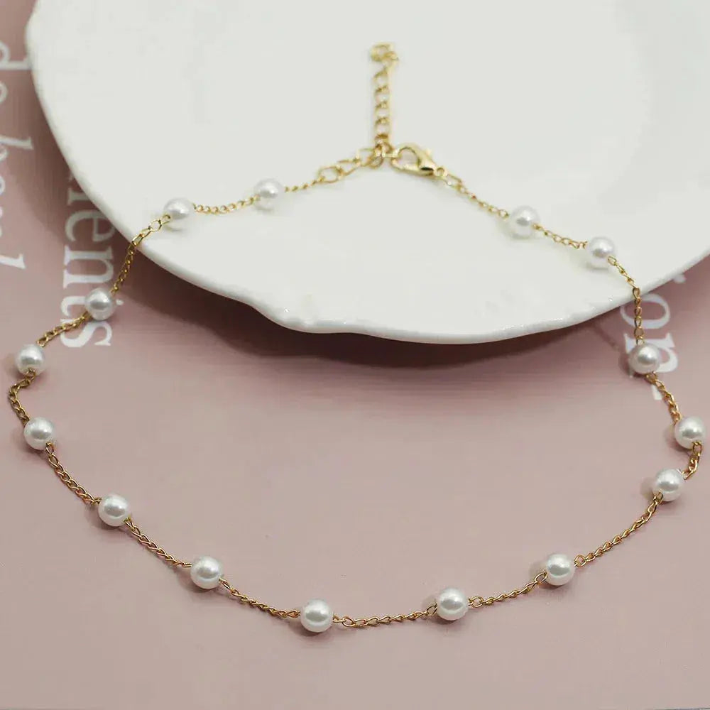 Perlenkette aus Gold