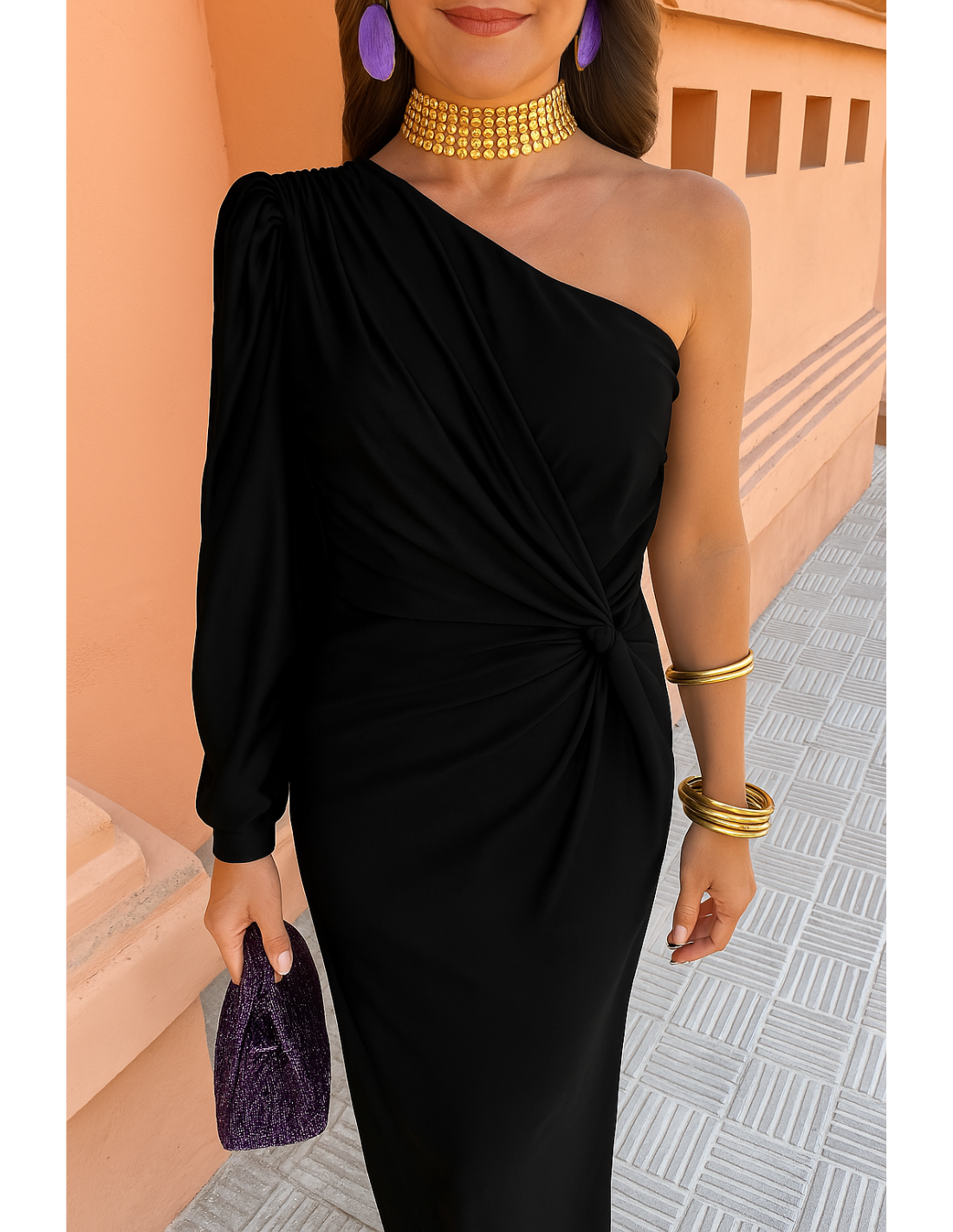 Alaysia™ | Robe d'été longue noire