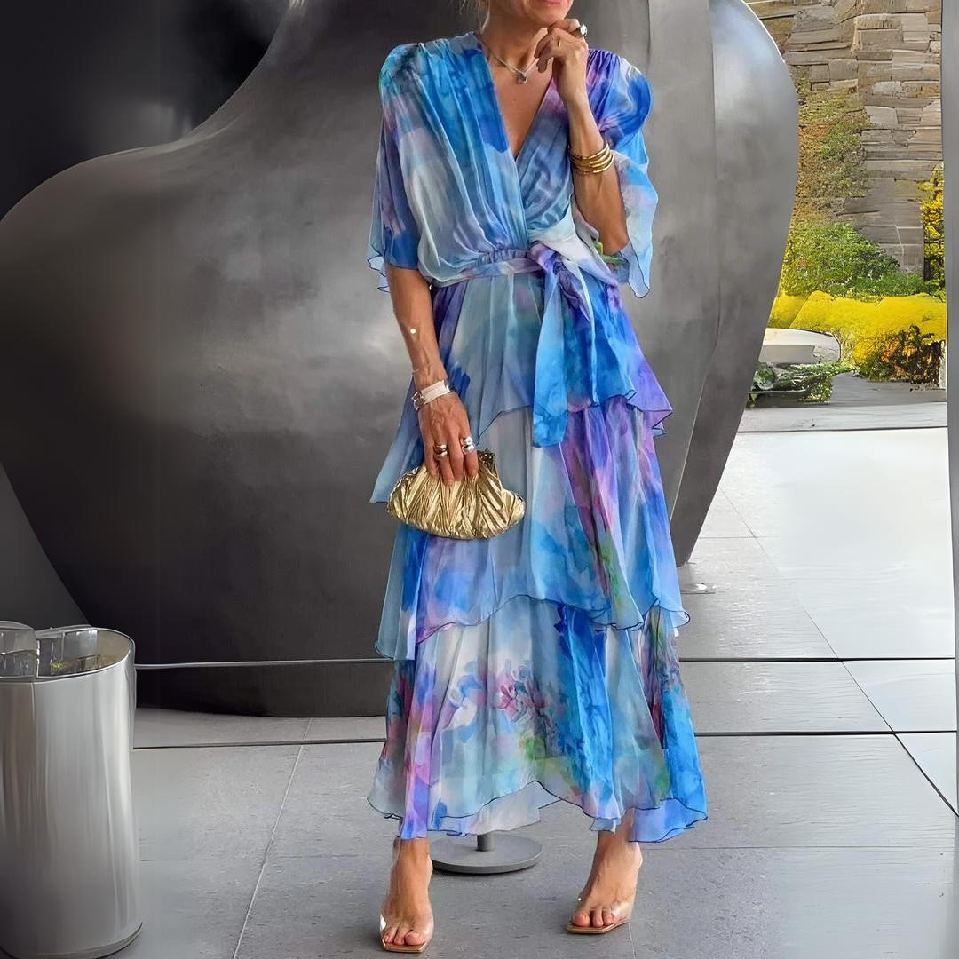 Diana | Robe V-Neck Éblouissante