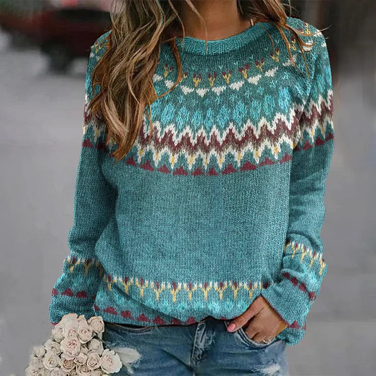 FINLEY™ | Pull en tricot vagues boho