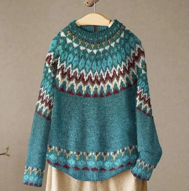FINLEY™ | Pull en tricot vagues boho