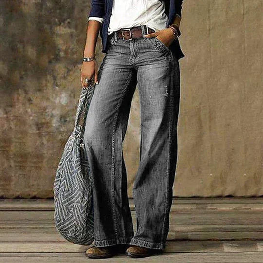 Lina - Jeans Wide Leg Rétro