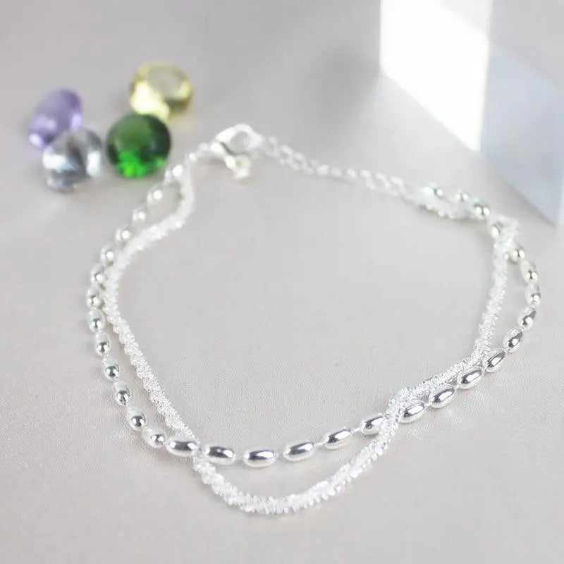 Bracelet en Zirconium Argent
