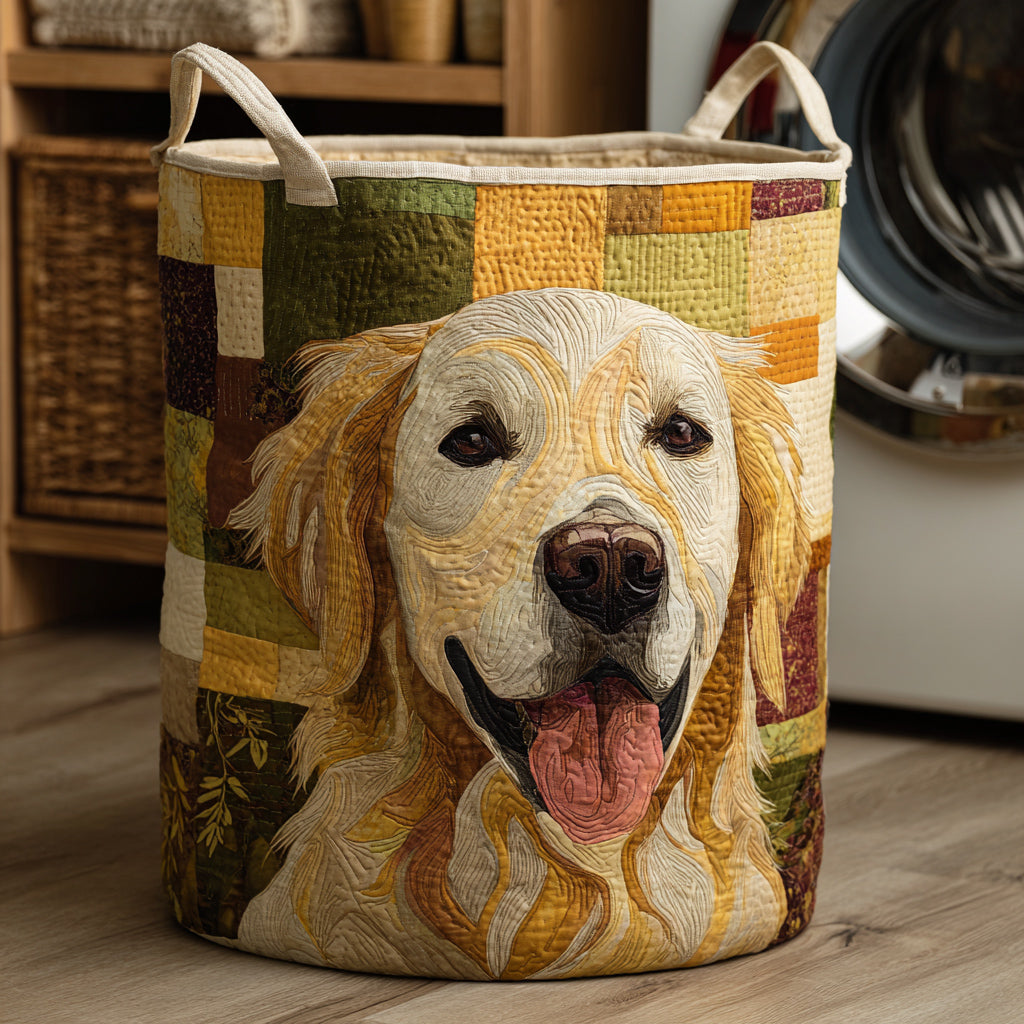 Panier à Linge Heureux de Golden Retriever