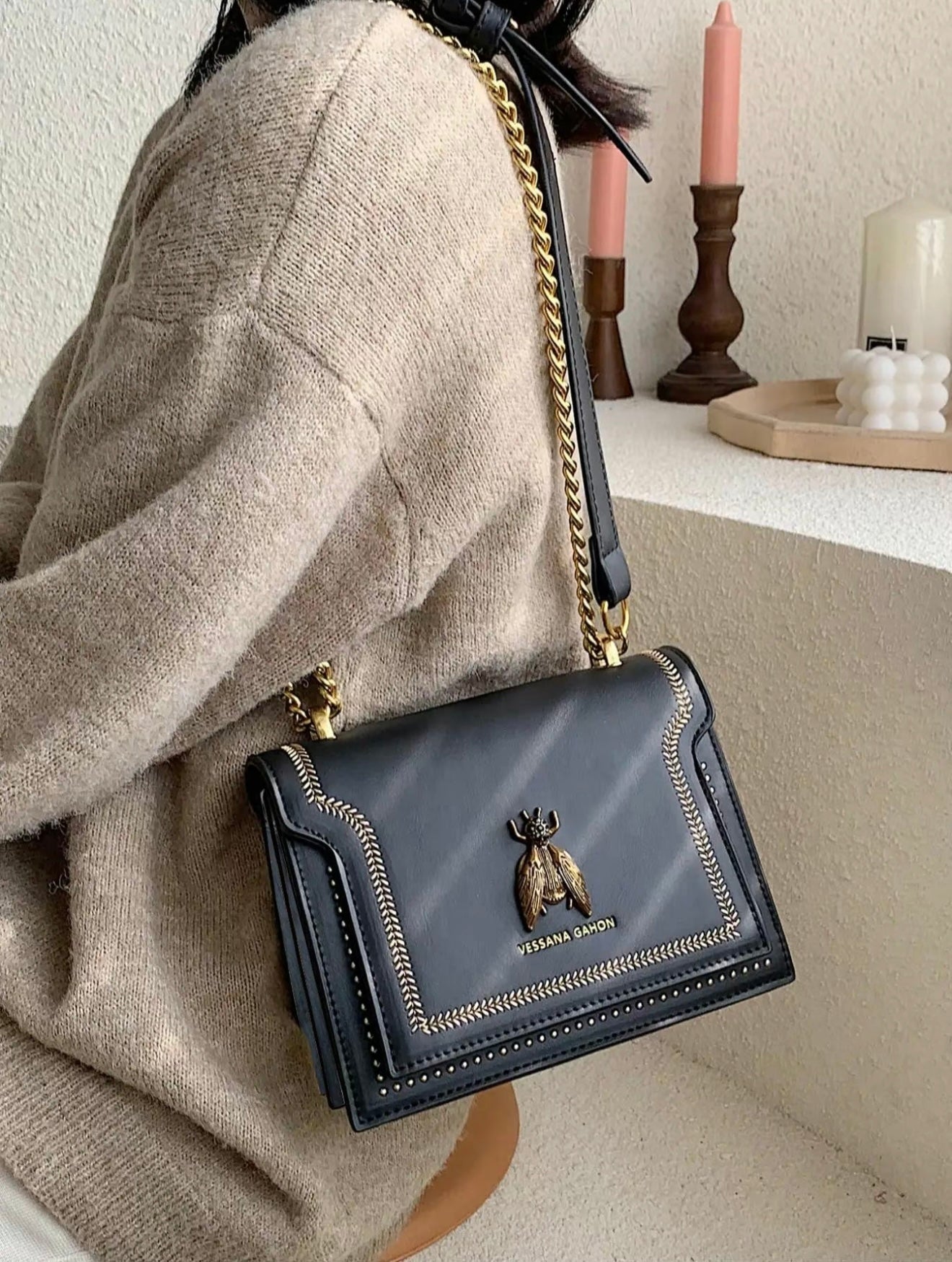 SIMONE™ - Sac Chaîne de Luxe Intemporel