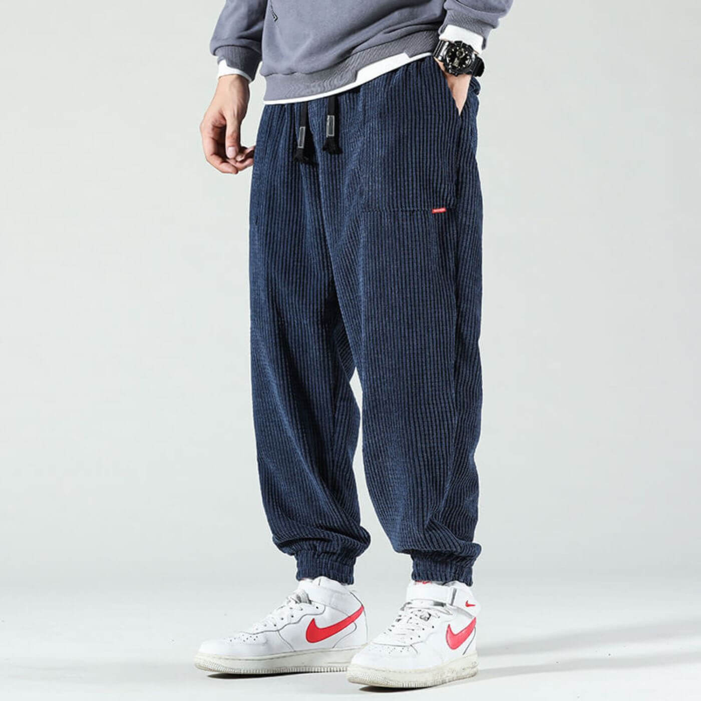 Kasper | Pantalons de Jogging en Velours Élégant