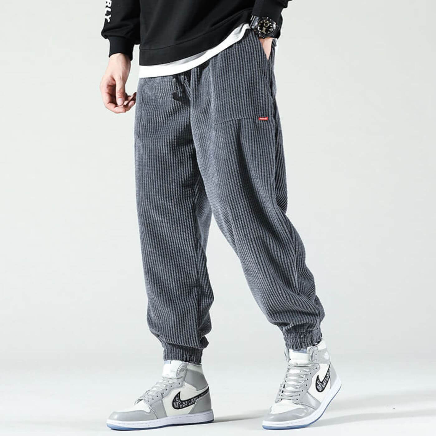 Kasper | Pantalons de Jogging en Velours Élégant