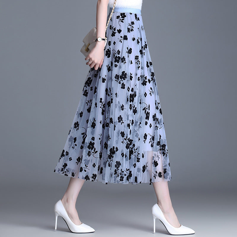 ADELINE™ – Jupe Midi Florale Chic
