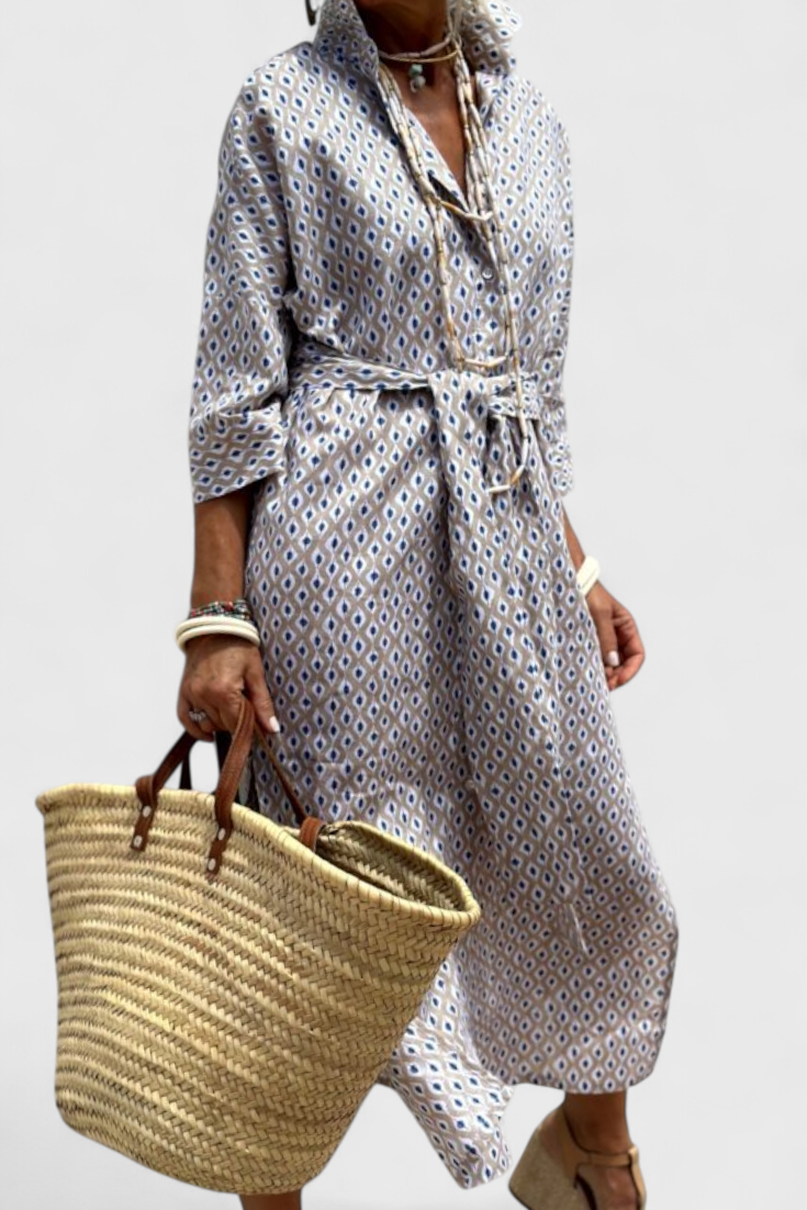 Robe Chemise Rayée Sherlyn Intemporelle