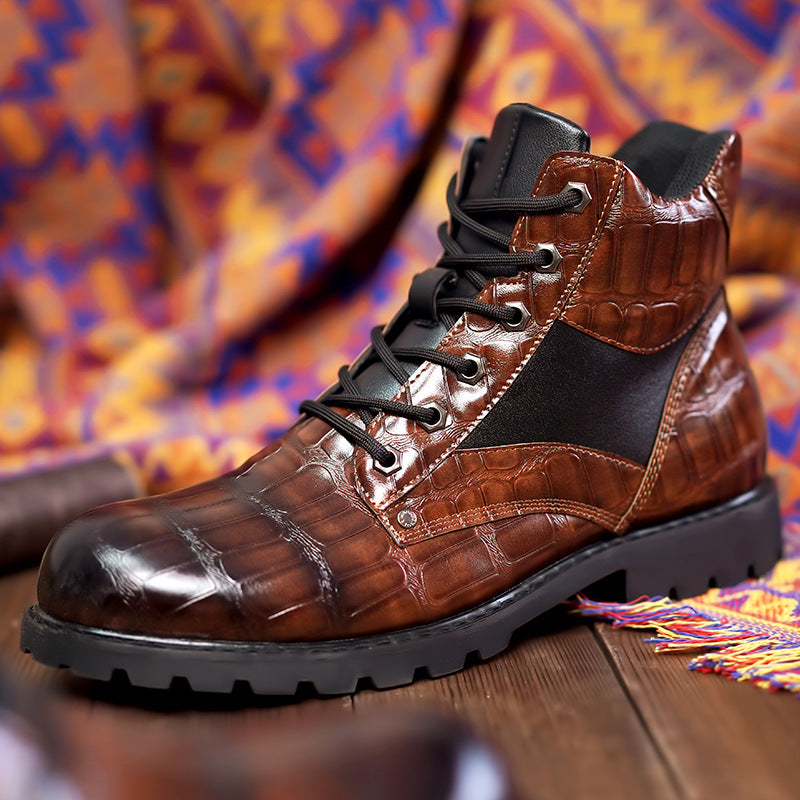 Rendell™ | Bottes en Cuir de Crocodile