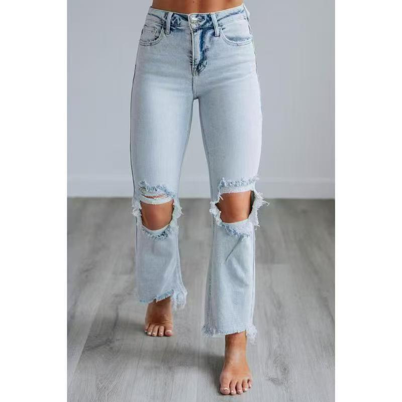 TALA™ – Jeans déchirés slim-fit délavés décontractés