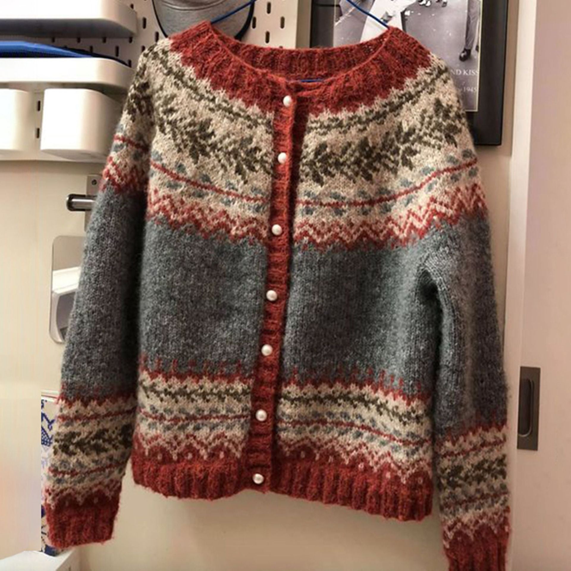 FLORENCE™ - Cardigan Nordique Classique