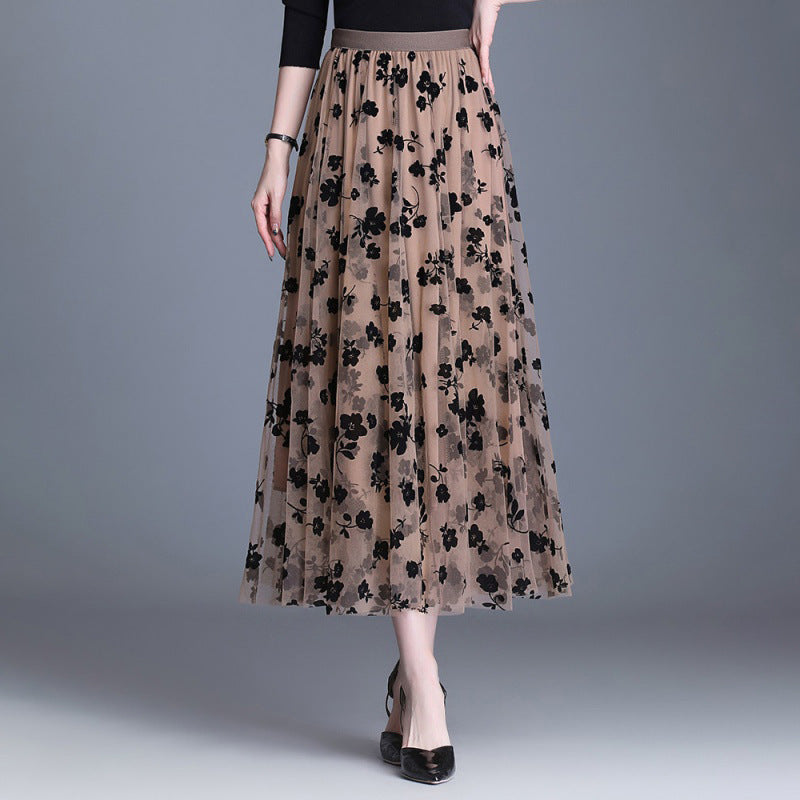 ADELINE™ – Jupe Midi Florale Chic