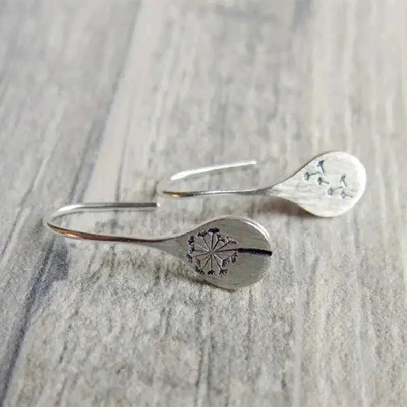 925 Sterling Silber Löwenzahn Ohrringe