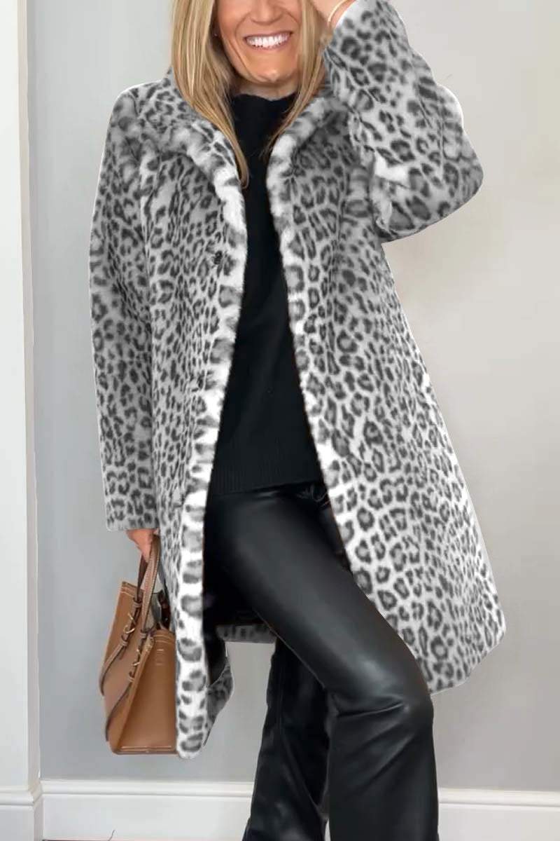 ROSA™ | Manteau d'Hiver Léopard