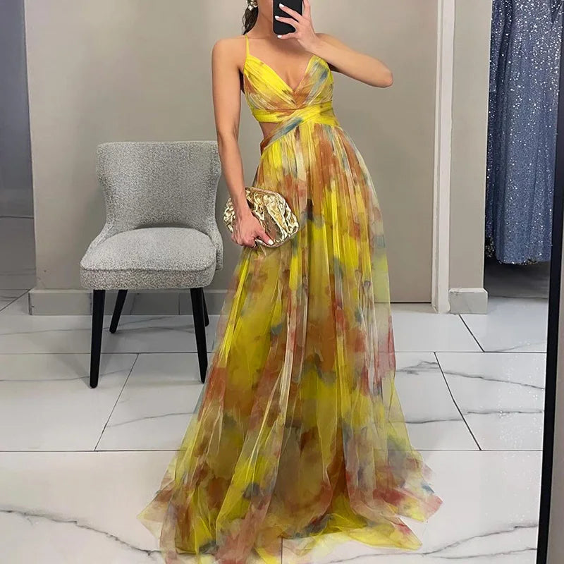 Giselle™ | Charming Floral Maxi Dress