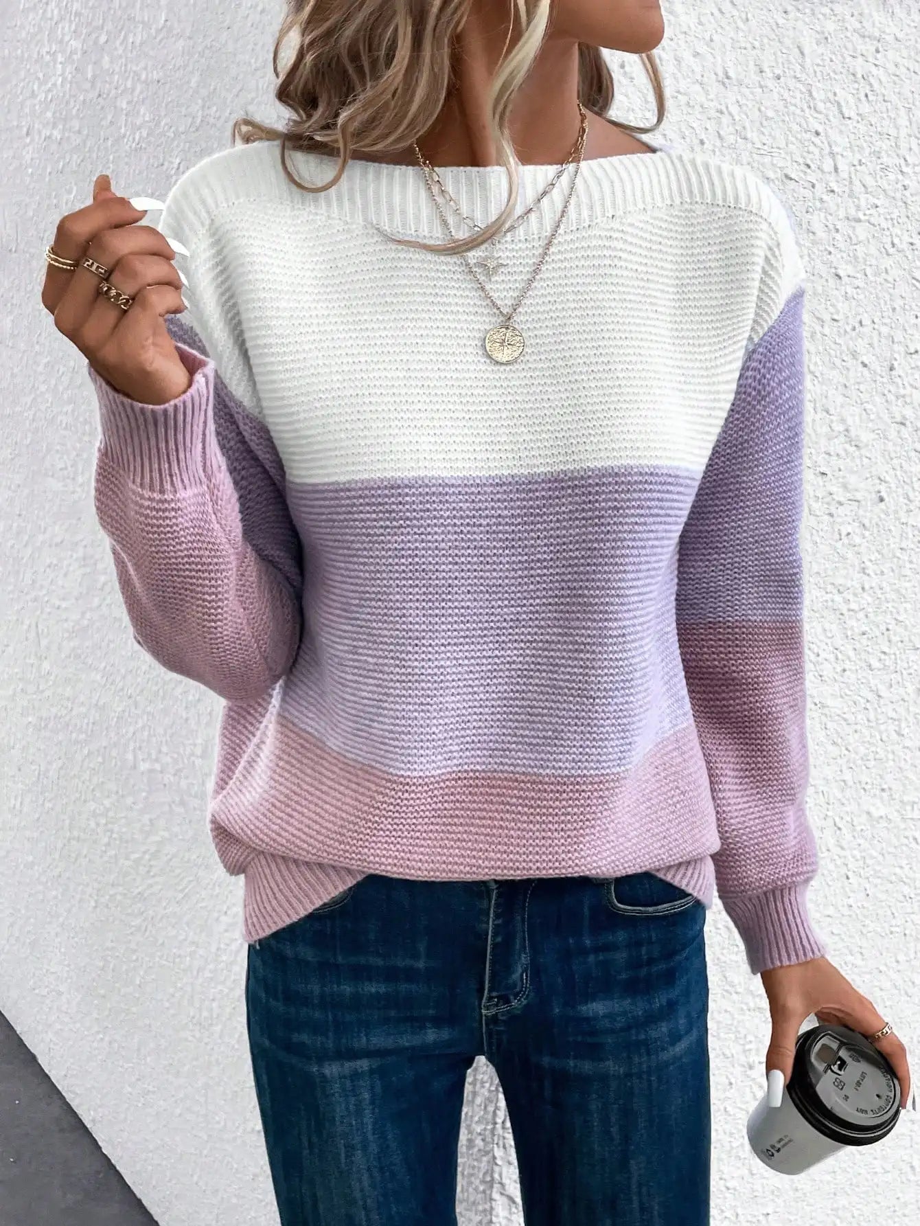LYRIC™ - Pull en Tricot Doux Dégradé