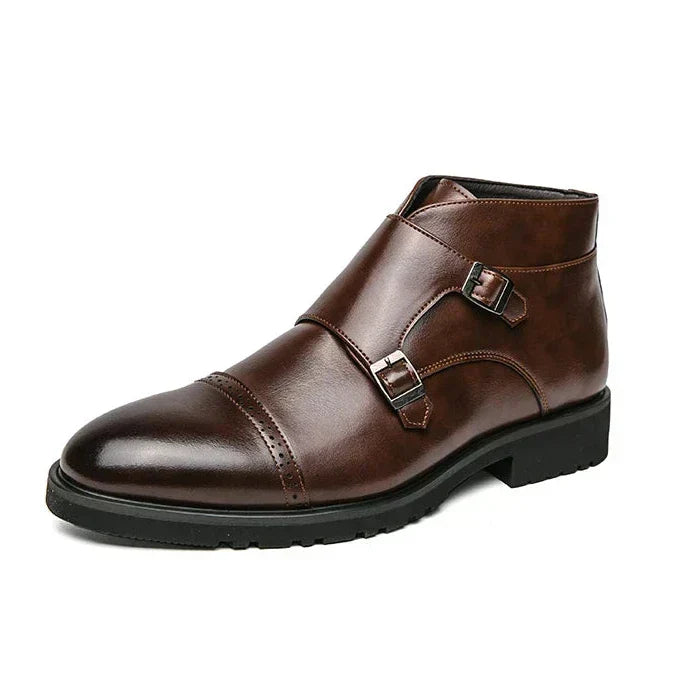 Parker | Bottes en Cuir Synthétique à Double Boucle