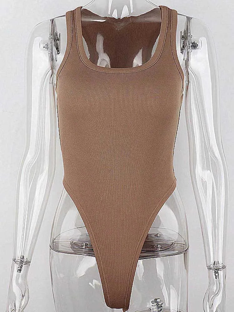 NADÈGE™ – Body sans manches décontracté