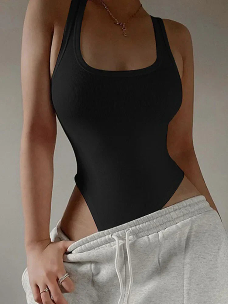 NADÈGE™ – Body sans manches décontracté