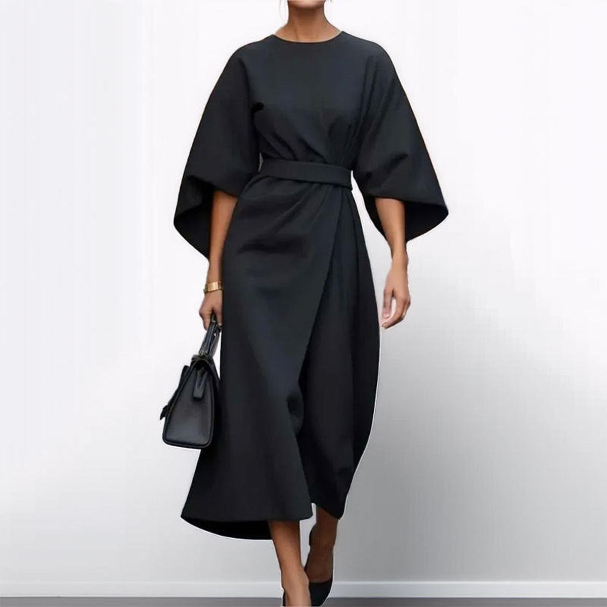 Eldra™ | Robe Maxi avec Manches Chauve-Souris