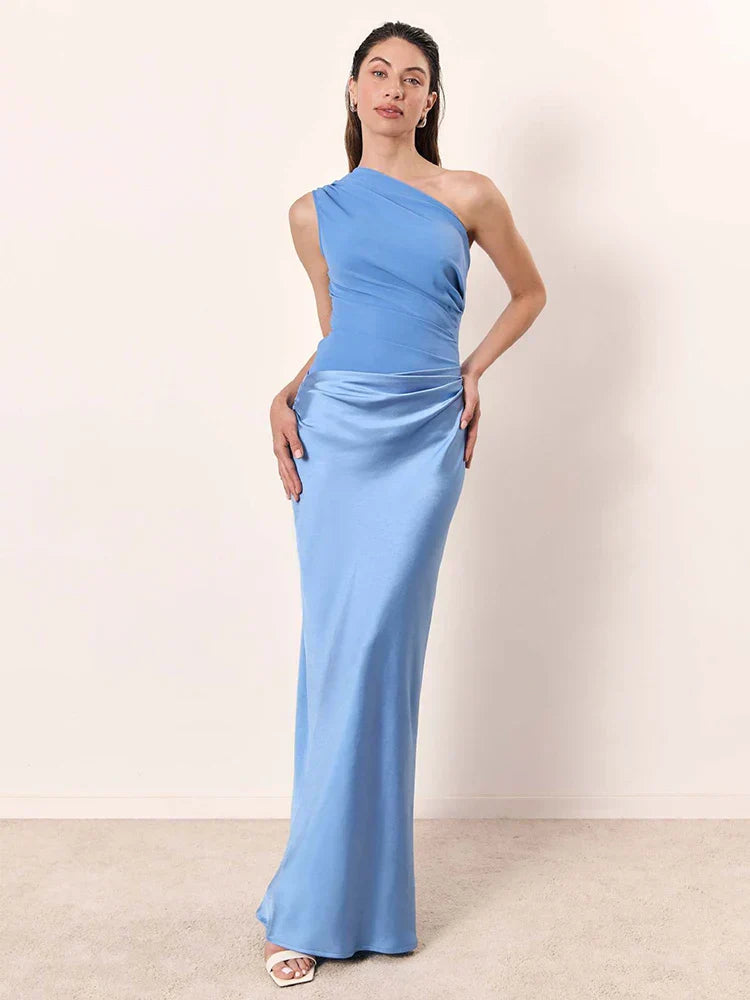 Sophia | Robe Maxi avec une Guilt en Satin