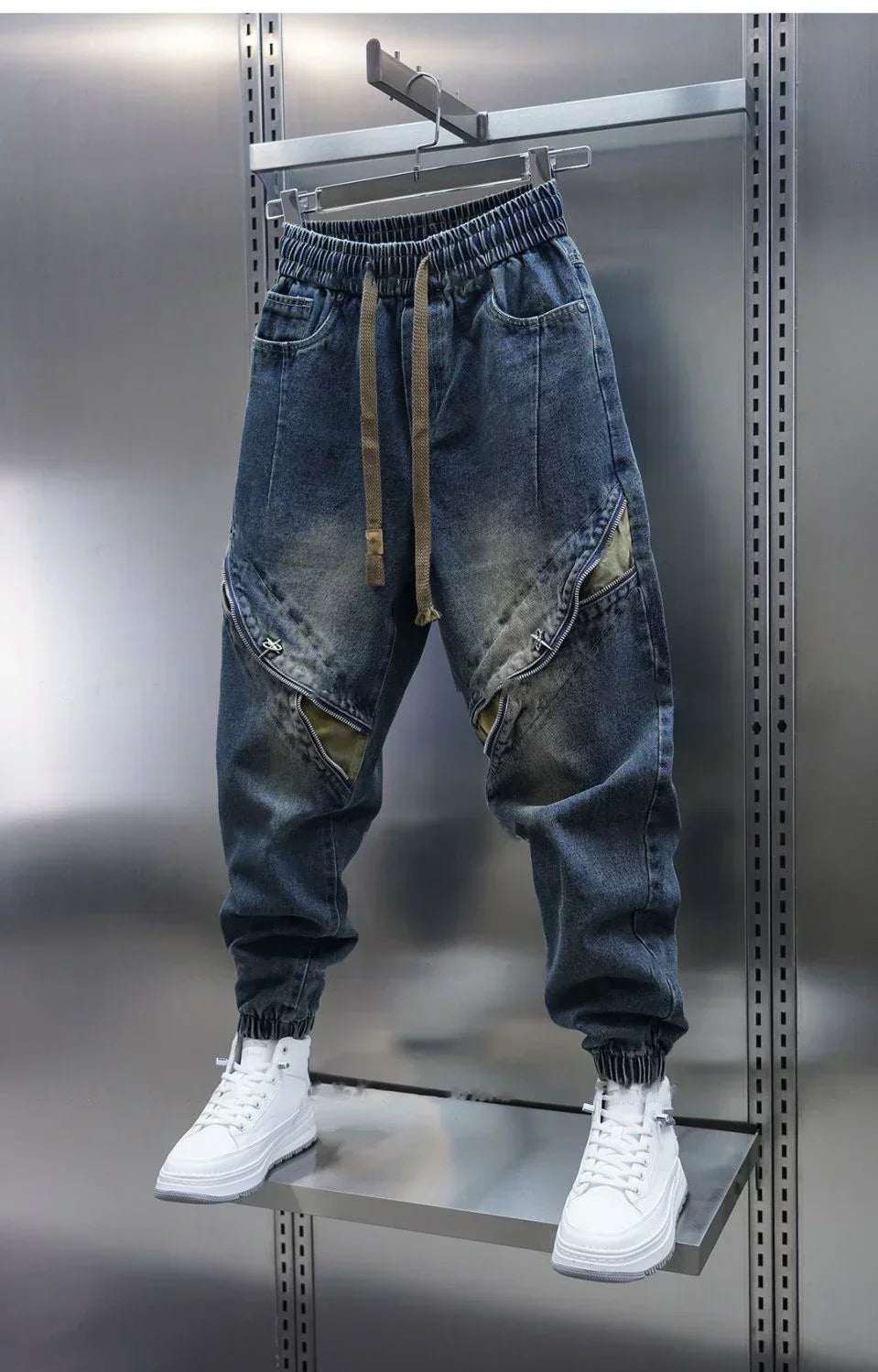 Laurent™ | Pantalons en Jean Baggy avec Ceinture