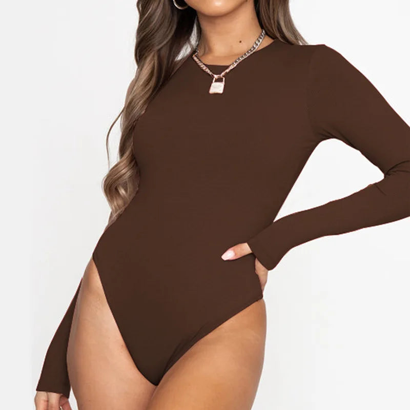 MIRAYE™ – Body à Manches Longues Élégant