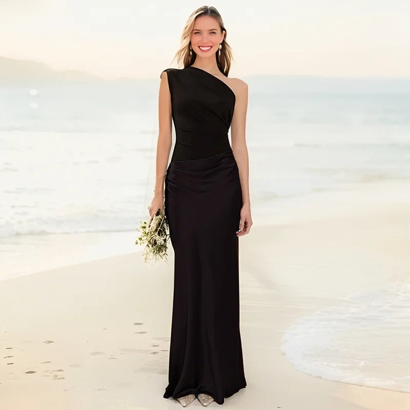 Sophia | Robe Maxi avec une Guilt en Satin