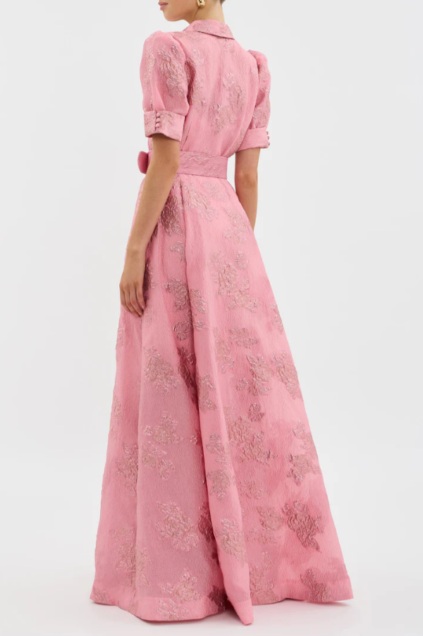 Robe à Taille Brodée Roselle