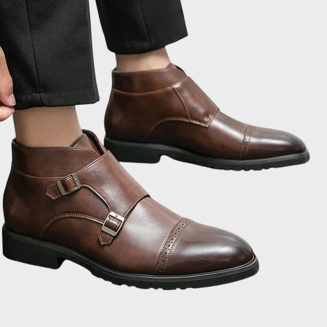Parker | Bottes en Cuir Synthétique à Double Boucle