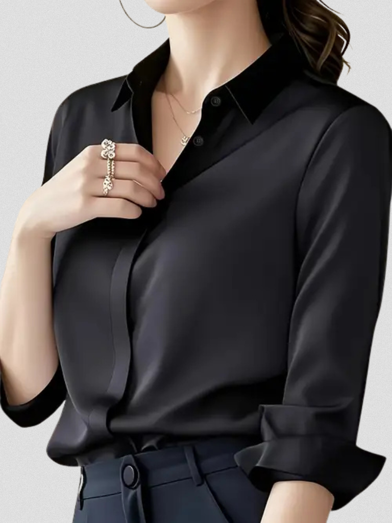 BLOUSE EN SATIN MARIELLE