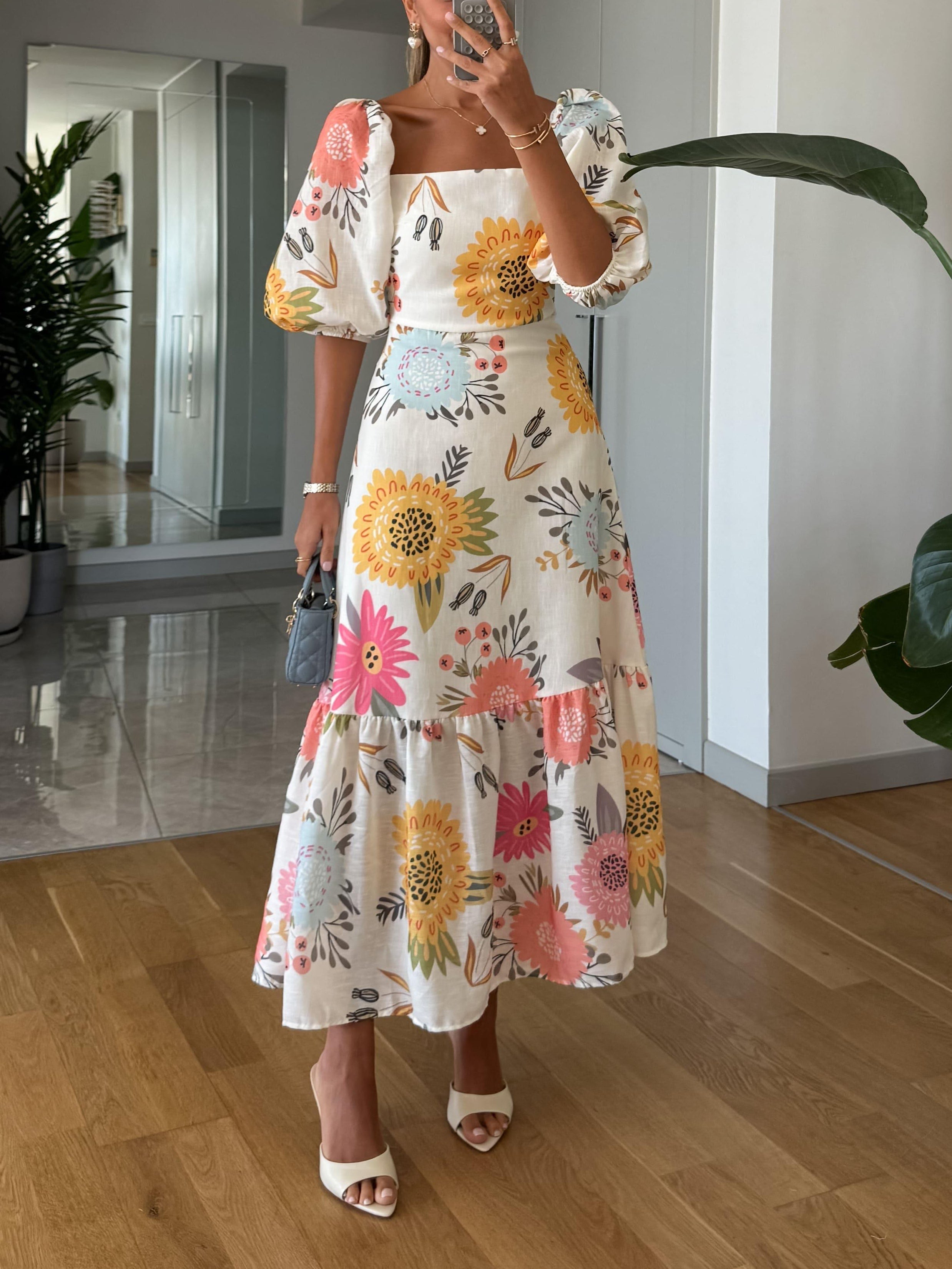 SAVINÉ™ | Robe Élégante avec Décolleté Carré
