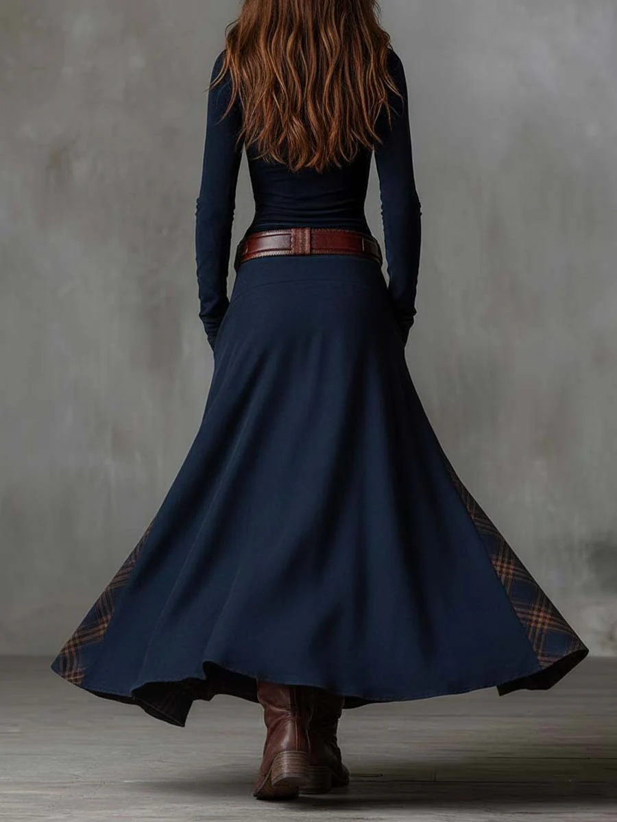 Michelle | Robe en Suède avec Ceinture