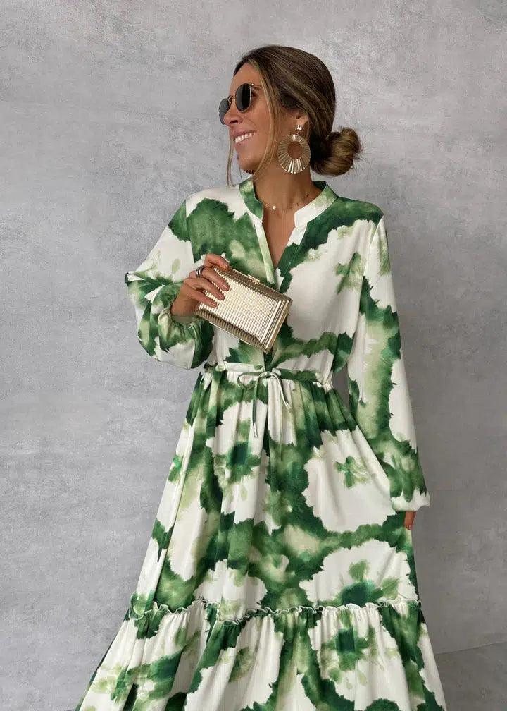 Alicia | Robe Maxi Élégante et Fluide