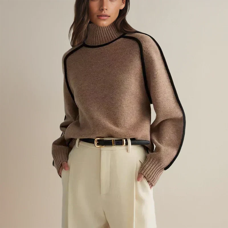 FAYLIN™ - Pull Col Roulé Moderne